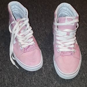 Vans Sk8 Hi Skate  Canvas Shoe - Prism Pink
